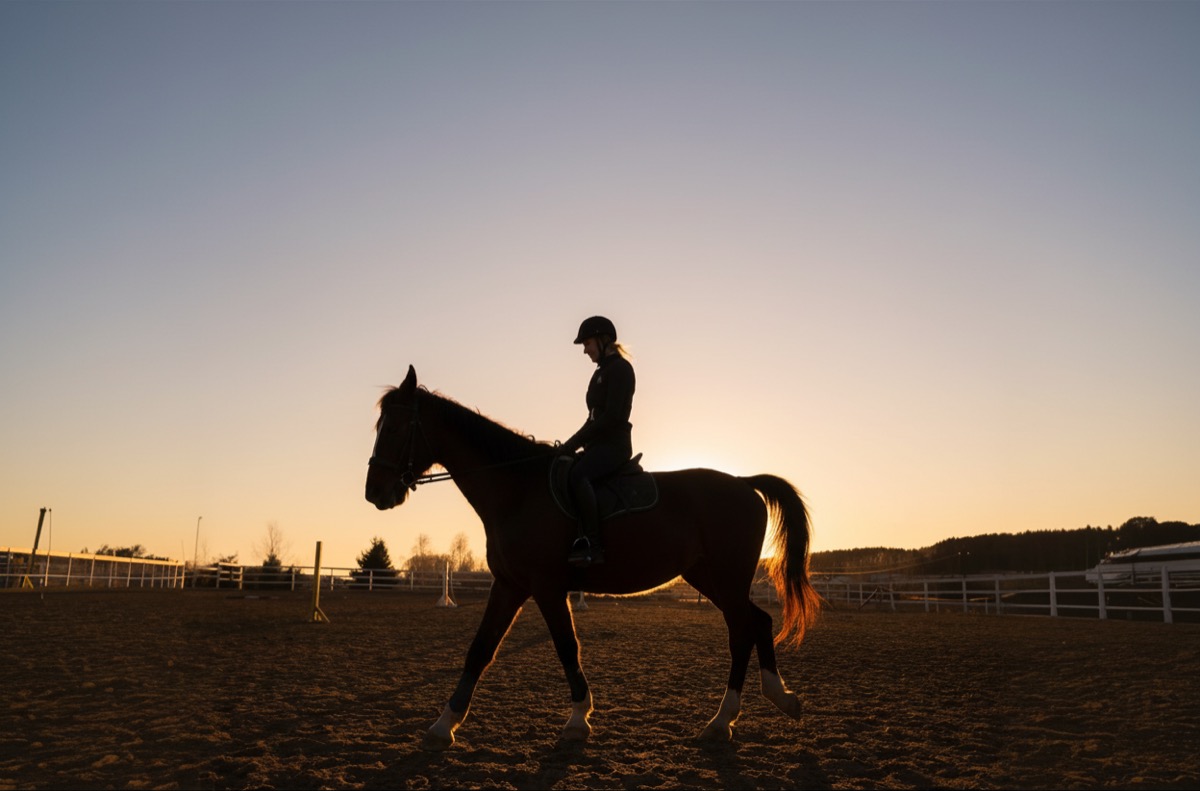 Rider in an arena