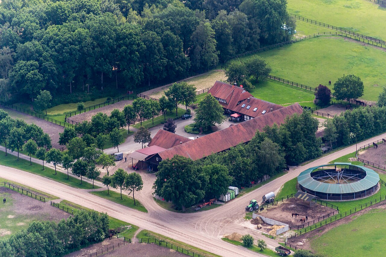 Stable yard from above